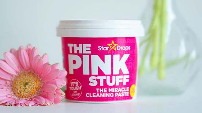 The Pink Stuff Miracle All Purpose Cleaning Paste on a Table
