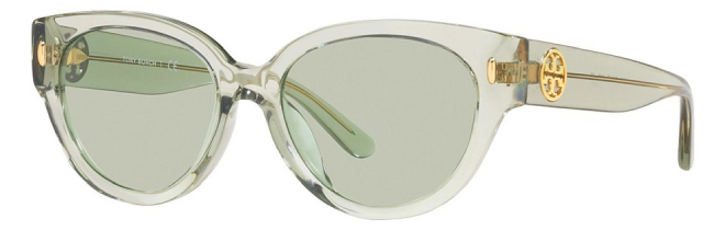 Tory Burch Transparent Perfect Mint Cat Eye Sunglasses