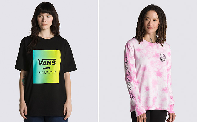 VANS Classic T shirt and Long Sleeve T Shirt