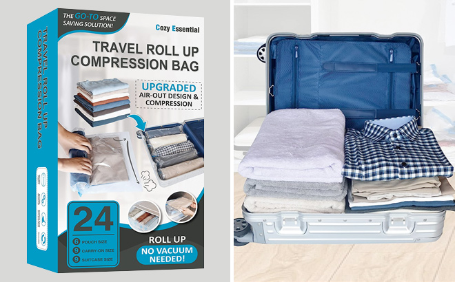 Vacuum Storage Travel Bags 24 Pack