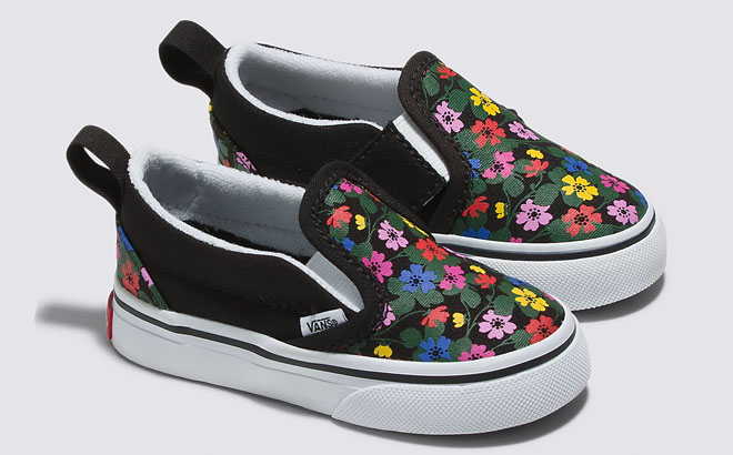 Vans Toddler Slip On V Floral Shoes