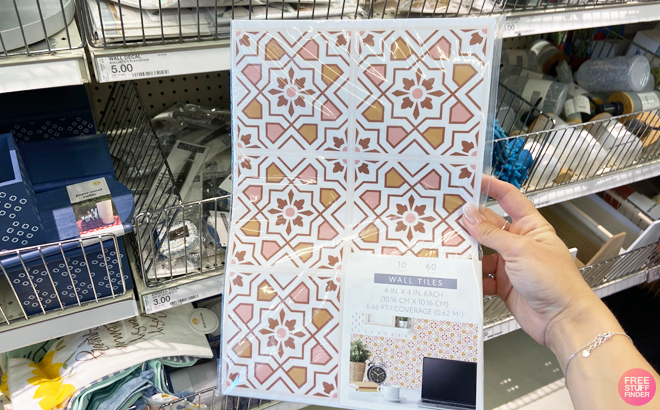 Wall Tiles Flower Mosaic Pattern