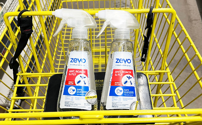 Zevo Ant Roach Fly Instant Spray inside Shopping Cart Zevo Ant Roach Fly Instant Spray inside Shopping Cart