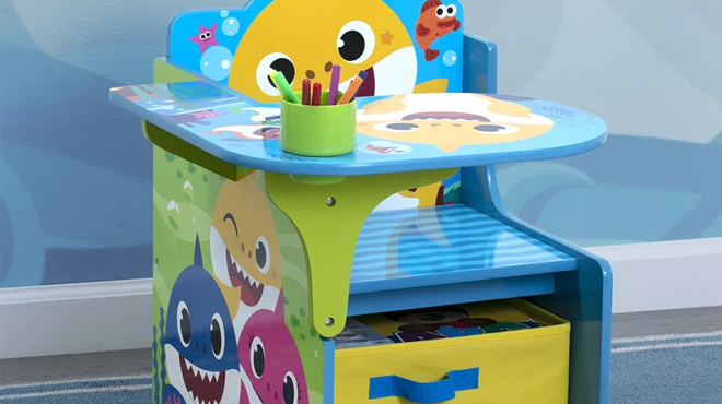 aby Shark Chair Desk with Storage Bin