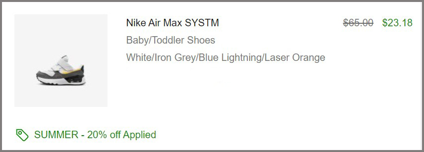 Nike Air Max Baby Shoes Summary