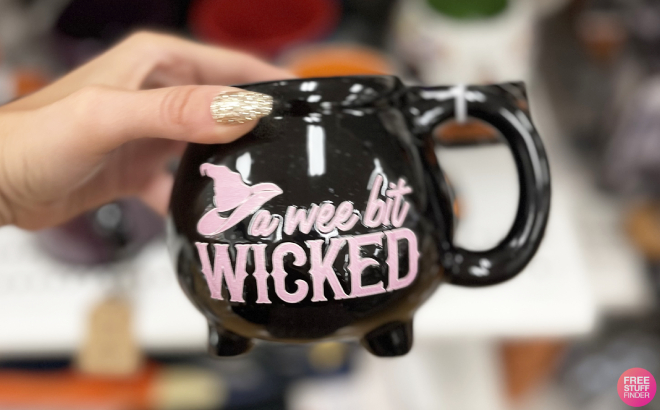 A Wee Bit Halloween Witch Cauldron Mug