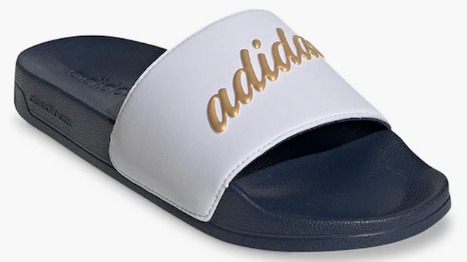 Adidas Adilette Womens Slide Sandal in Navy