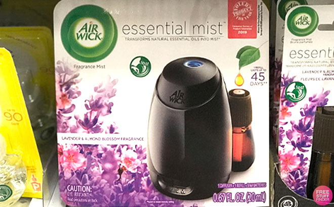 Air Wick Essential Mist Fragrance Oil Diffuser Kit on Shelf