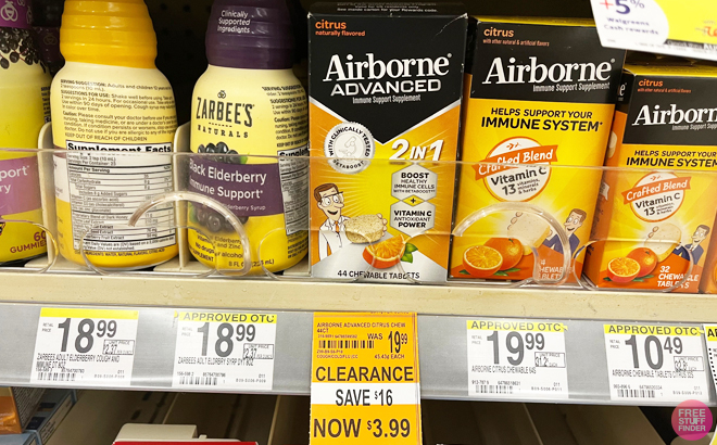 Airborne Advanced Citrus Chew 2 in 1 at Walgreens
