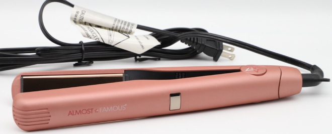 Almost Famous Pink Martini Rose Goldtone Flat Iron