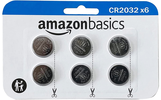 Amazon Basics 3 Volt Coin Cell Battery 6 ct