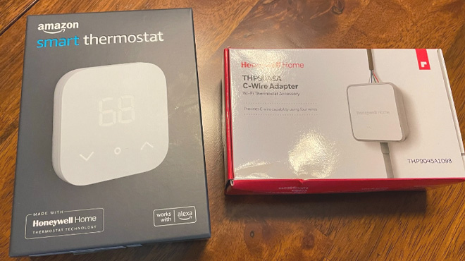 Amazon Smart Thermostat with C Wire Power Adapter