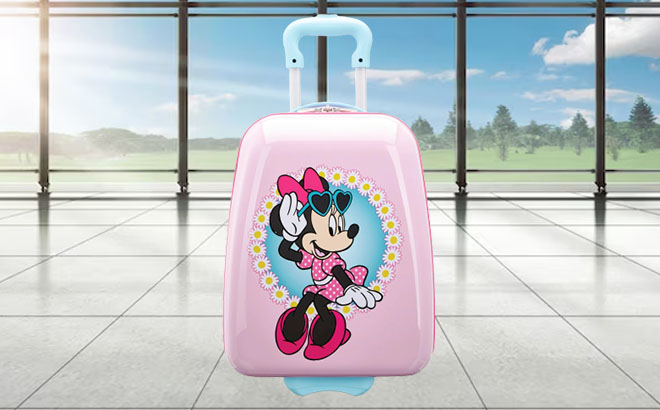 American Tourister Disney Minnie Mouse Kids Carry on Luggage 18 inch