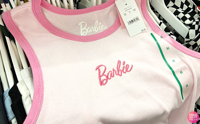 Barbie Women's Malibu Cropped Graphic Tank Top 