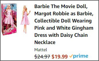 Barbie The Movie Doll Order SUmmary