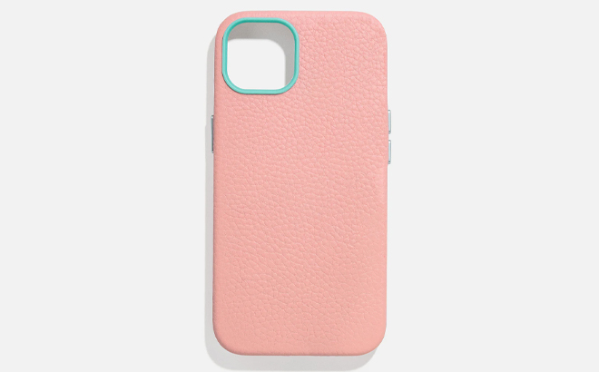 BaubleBar Apple iPhone Leather Case in Peach