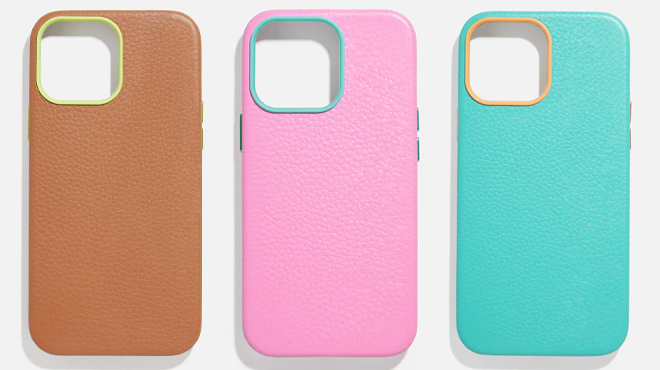 BaubleBar Apple iPhone Leather Cases