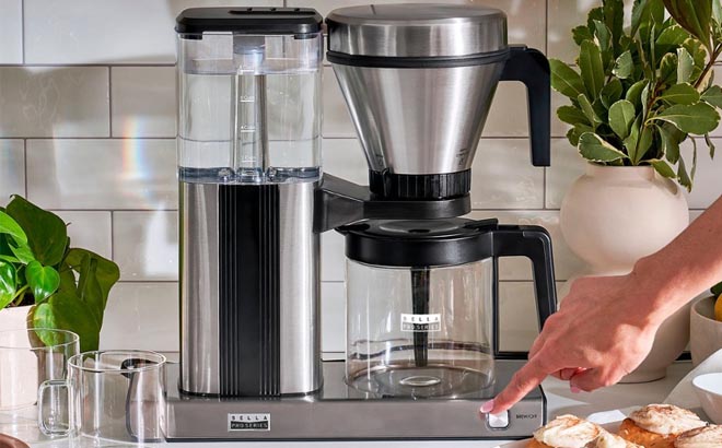 Bella Pro Series 8 Cup Pour Over Coffee Maker on a Kitchen Top