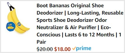 Boot Bananas Shoe Deodorizer Checkout