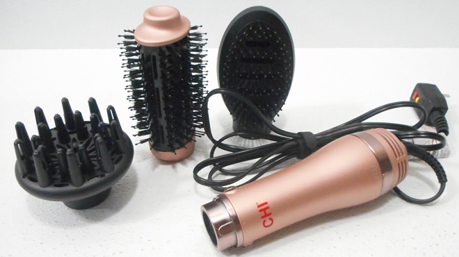 CHI 4 in 1 Blowout Brush in Rose Gold Gold