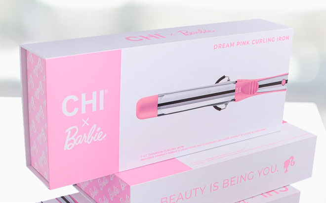 CHI x Barbie Curling Iron Box