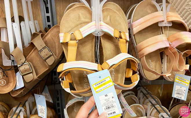 Cat & Jack Girls Val Footbed Sandals