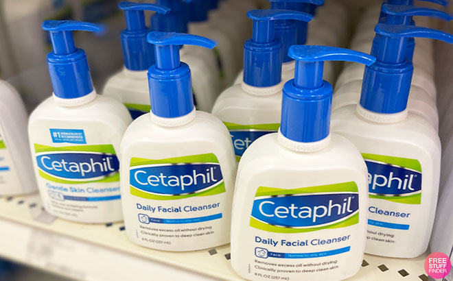 Cetaphil Facial Cleanser on a Shelf