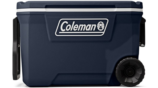 Coleman Blue Night 62 Quart Cooler Side View