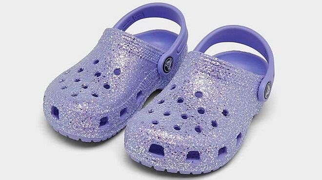 Crocs Classic Glitter Clog Purple Sparkle