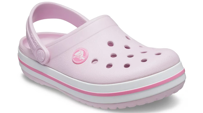 Crocs Kids Crocband Clogs in Ballerina Pink Color