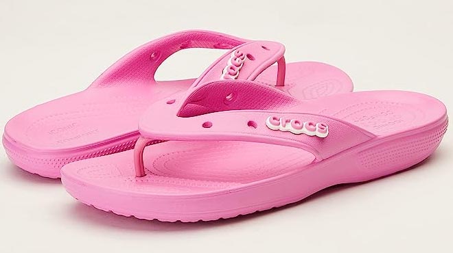 Crocs Womens Classic Flip Flop Pink