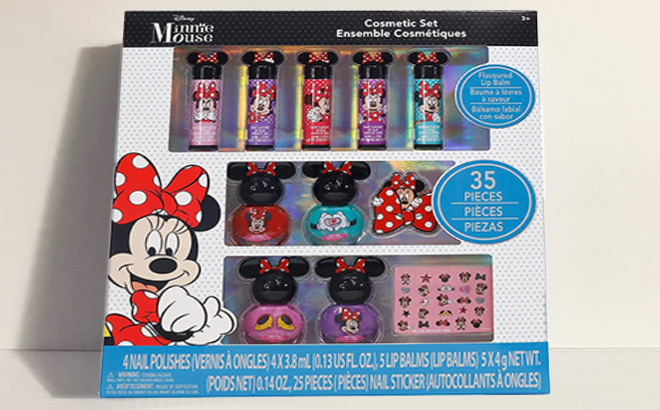 Disney Minnie Mouse Sparkly 35-Piece Cosmetic Set