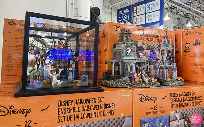 Disney Halloween Village 12 Piece Set