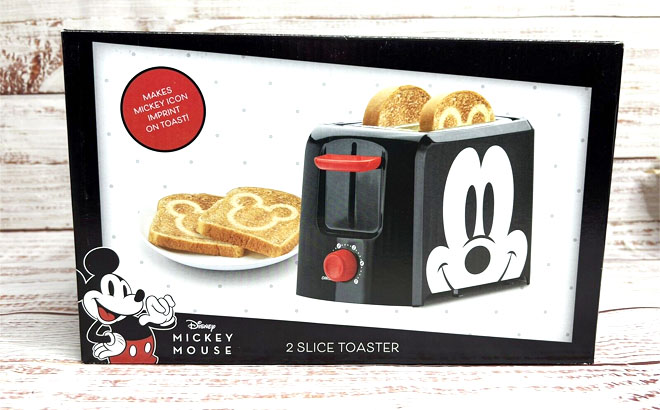 Disney Mickey Mouse 2 Slice Toaster on a Box