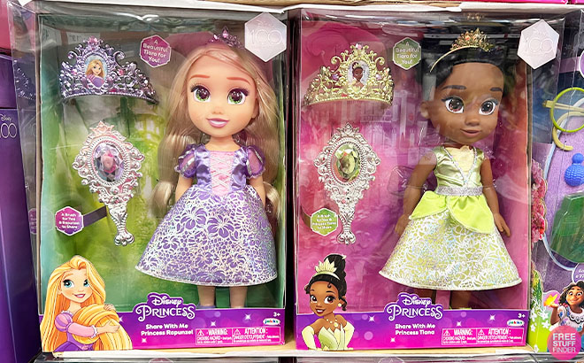 Disney Princess Share with Me Doll with Accessories Rapunzel and Tiana
