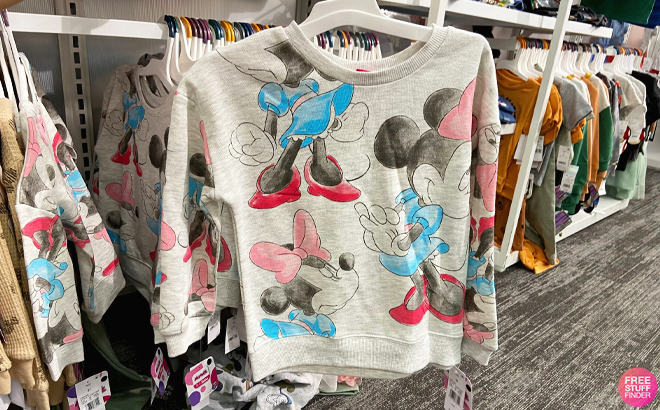 Disney Toddler Girls Mickey Mouse Friends Fleece Sweatshirt