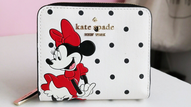 Disney X Kate Spade New York Minnie Mouse Zip Around Wallet in Multi Disney X Kate Spade New York Minnie Mouse Zip Around Wallet in Multi