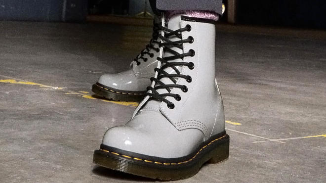 Dr Martens 1460 Womens Boots in Grey Color
