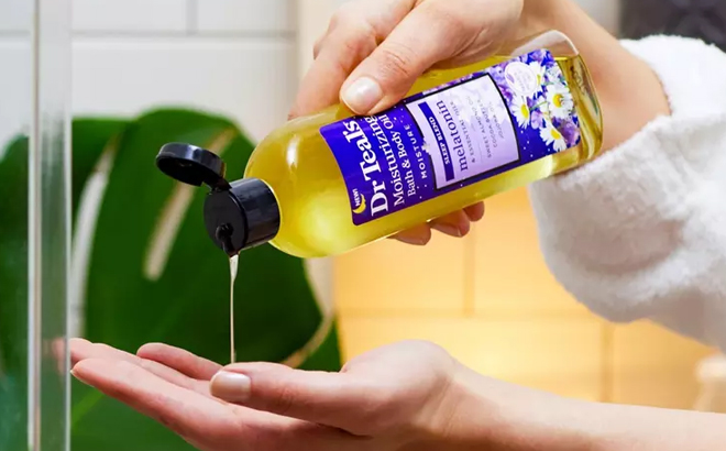 Dr Teals Moisturizing Bath Body Oil with Melatonin Essential Oils