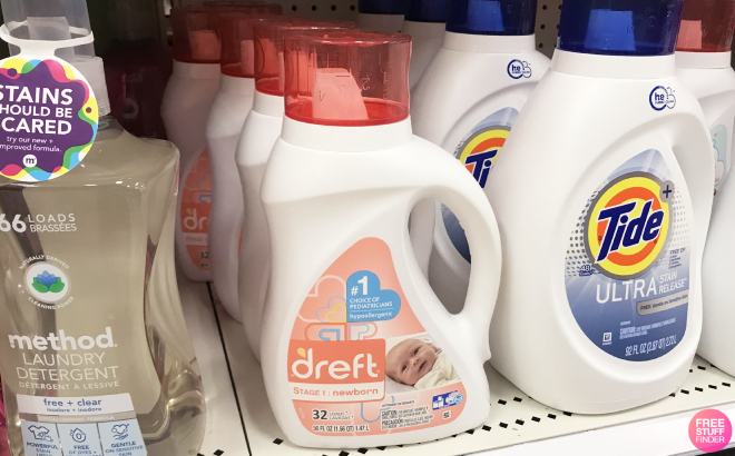 Dreft Stage 1 Newborn Hypoallergenic Baby Laundry Detergent Liquid Soap