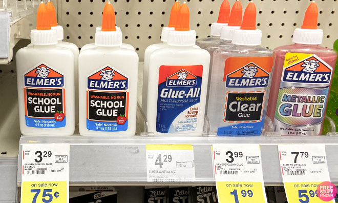 Elmers Glue on a Shelf