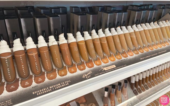 Fenty Beauty Liquid Foundation on Store Shelf