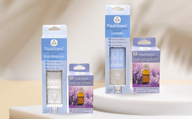 FlashScent USB Aromatherapy Diffuser Bundle