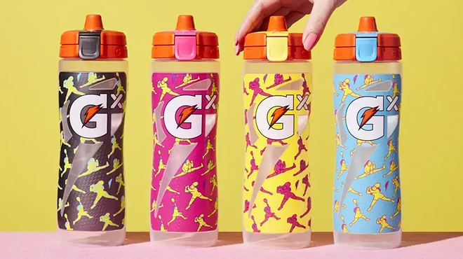 Four Gatorade Gx Serena Williams Limited Edition Bottles
