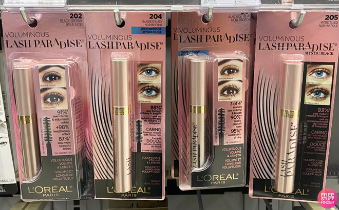 Four LOreal Paris Voluminous Makeup Lash Paradise Mascara