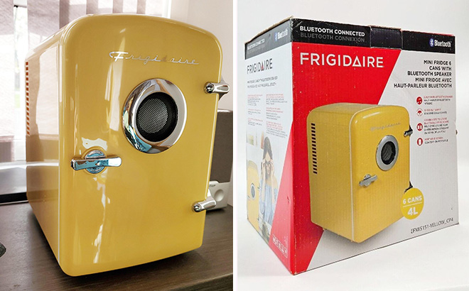 Frigidaire 6 Can Mini Cooler Yellow