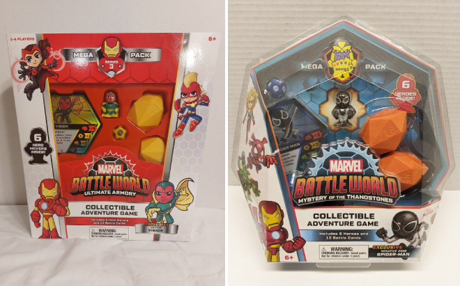 Funko Marvel Battleworld Series 3 Ultimate Armory Mega Pack and Series 1 Negative Zone Spiderman Mega Pack