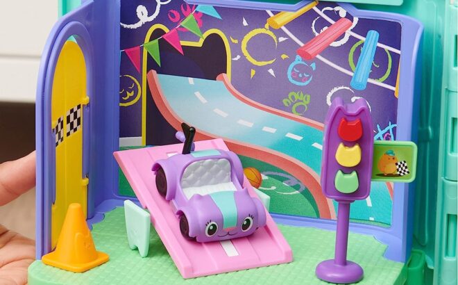 Gabbys Dollhouse Carlita Purr ific Play Room with Carlita Toy Car
