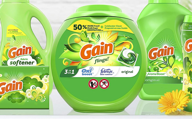 Gain flings Laundry Detergent Soap 112-Count Pacs