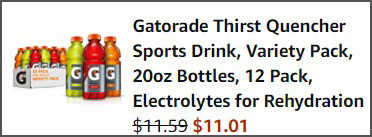 Gatorade Thirst Quencher Sports Drink Classic Variety in Order summary Gatorade Thirst Quencher Sports Drink Classic Variety in Order summary
